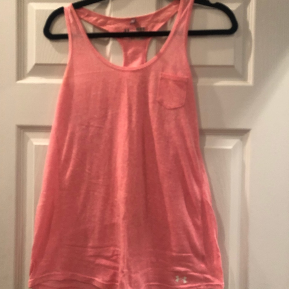 Under Armour pink tank top size medium